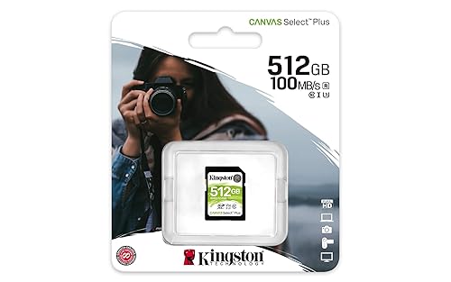 Kingston 512GB SDXC Canvas Select Plus 100R C10 UHS-I U3 V30 (SDS2/512GB)
