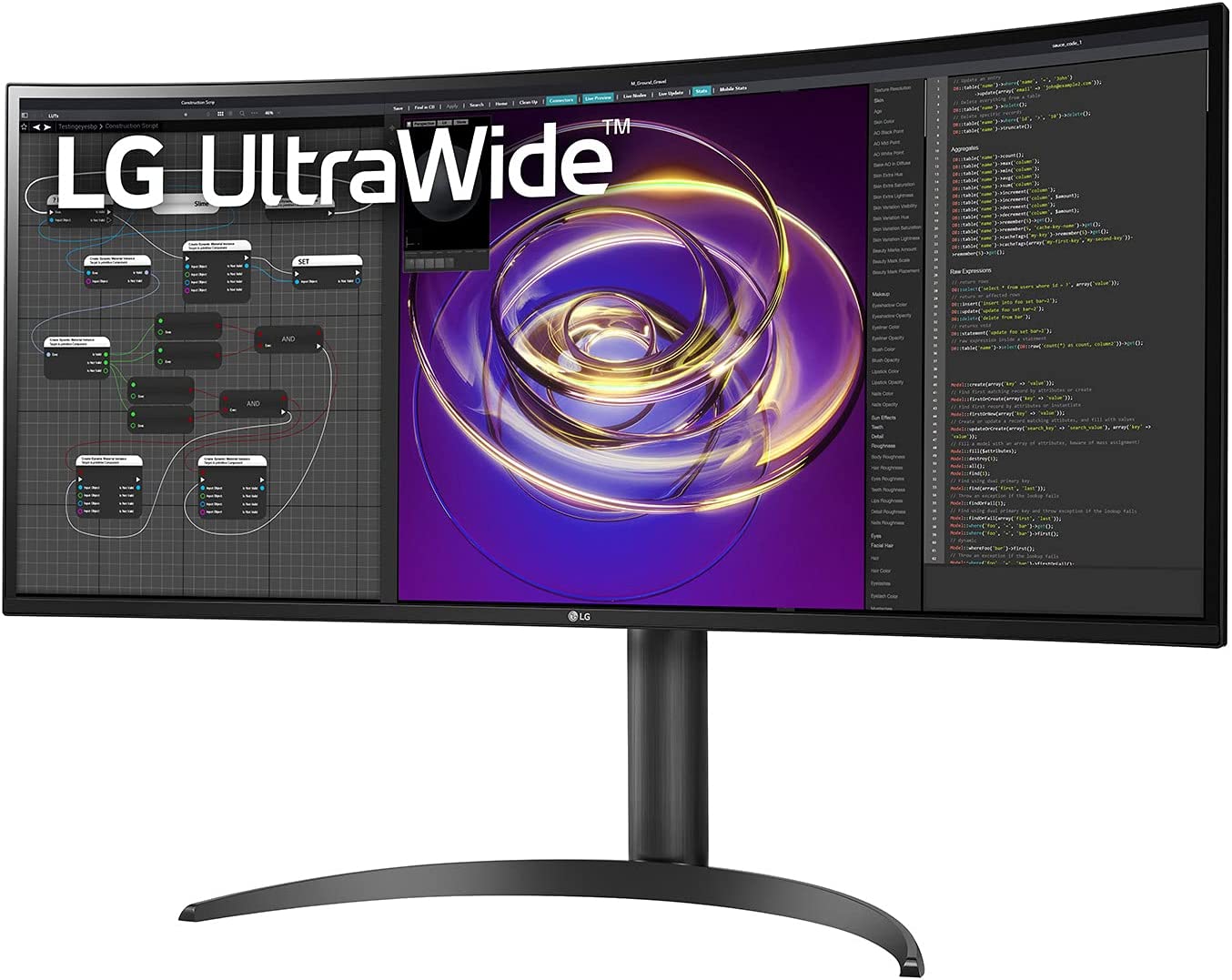 LG 34WP85CN-B.AUS 34” Curved UltraWide QHD IPS HDR Monitor with USB Type C