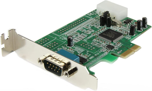 StarTech.com 1-port PCI Express RS232 Serial Adapter Card - PCIe RS232 Serial Host Controller Card - PCIe to Serial DB9 - 16550 UART - Low Profile Expansion Card - Windows &amp; Linux (PEX1S553LP)