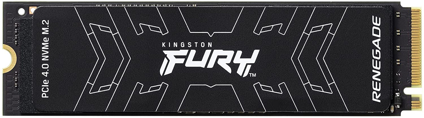 Kingston Fury Renegade 1TB PCIe Gen 4.0 NVMe M.2 Internal Gaming SSD | Up to 7300 MB/s | Graphene Heat Spreader | 3D TLC NAND | Works with PS5 | SFYRS/1000G