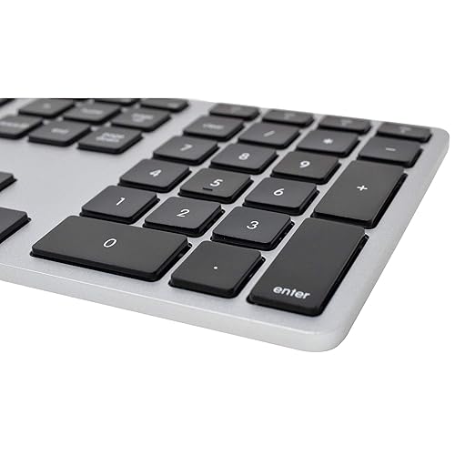 Matias Wireless Multi-Pairing Keyboard for Mac - Silver Plastic Housing
