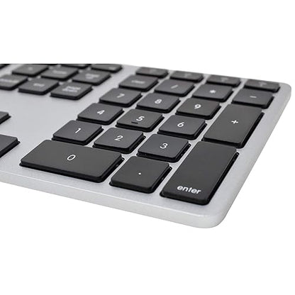 Matias Wireless Multi-Pairing Keyboard for Mac - Silver Plastic Housing