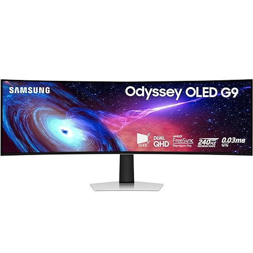 Samsung 49 inch Odyssey 0.03 ms 240 Hz OLED G9 Gaming Monitor (LS49CG932SNXZA) -[Canada Version] (2023)