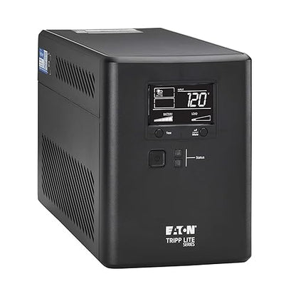 Eaton Tripp Lite Series Cloud-Connected 750VA UPS Battery Backup & Surge Protector, Remote Management & Monitoring, 500W, 10 Outlets, LCD Screen, Computer UPS (SMART750LCDTNC)