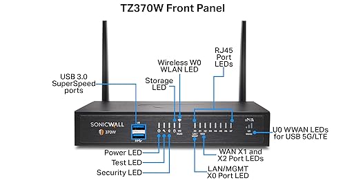 SonicWall TZ370 Wireless AC Secure Upgrade Plus 3 YR Advanced Edition (02-SSC-6835)