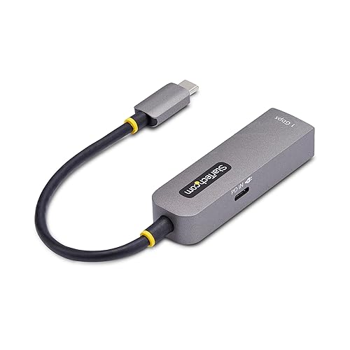 StarTech.com USB-C to Ethernet Adapter, 100W PD Pass-Through, NIC, USB 3.0 Type-C 1Gbps Multi Speed Network, Windows & Mac