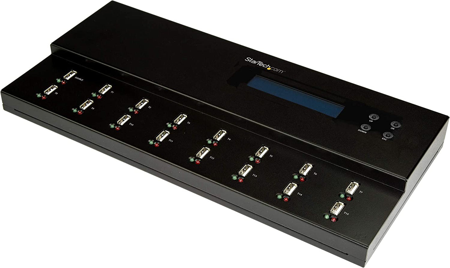 StarTech.com Standalone USB Duplicator - USB Duplicator and Eraser - USB 3.0, 2.0, 1.1-1:15 USB Flashdrive - USB Thumb Drive - (USBDUPE115)