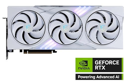 MSI Gaming RTX 5080 16G Gaming Trio OC White Graphics Card (16GB GDDR7, 256-bit, Extreme Clock 2715 MHz, DisplayPort x 3 2.1a, HDMI 2.1b, NVIDIA Blackwell Architecture)