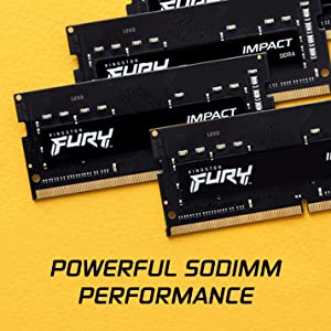 Kingston FURY Impact 32GB (2x16GB) 3200MT/s DDR4 CL20 Laptop Memory Kit of 2 | Intel XMP | AMD Ryzen | Plug n Play | Low Power Consumption | KF432S20IBK2/32 32GB (2x16GB) 3200MHz