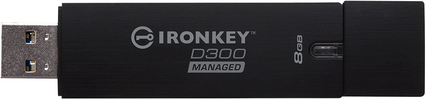 Kingston - IKD300SM/32GB - MF IKD300SM 32GB 32GB D300SM AES 256 XTS Encrypted USB Drive Retail