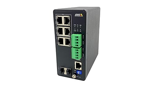 AXIS T8504-R Industrial PoE Switch - 2 x 10/100/1000Base-T, 2 x SFP Input Port(s) - 4 x 10/100/1000Base-T Output Port(s) - 240 W - Black