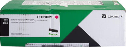 Lexmark, LEXC3210M0, C3210M0 Magenta Return Program Print Cartridge, 1 Each smaill Magenta