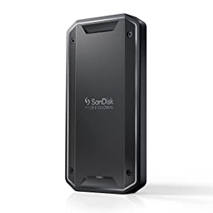 SanDisk Professional 2TB PRO-G40 SSD - Up to 2700MB/s, Thunderbolt 3 (40Gbps), USB-C (10Gbps), IP68 dust/Water Resistance, External Solid State Drive - SDPS31H-002T-GBCND New Generation 2TB