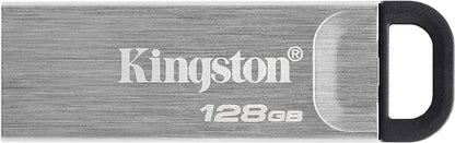 Kingston DataTraveler Kyson 128GB High Performance USB 3.2 Metal Flash Drive | Speeds up to 200MB/s | DTKN/128GB 128GB Flash Drive