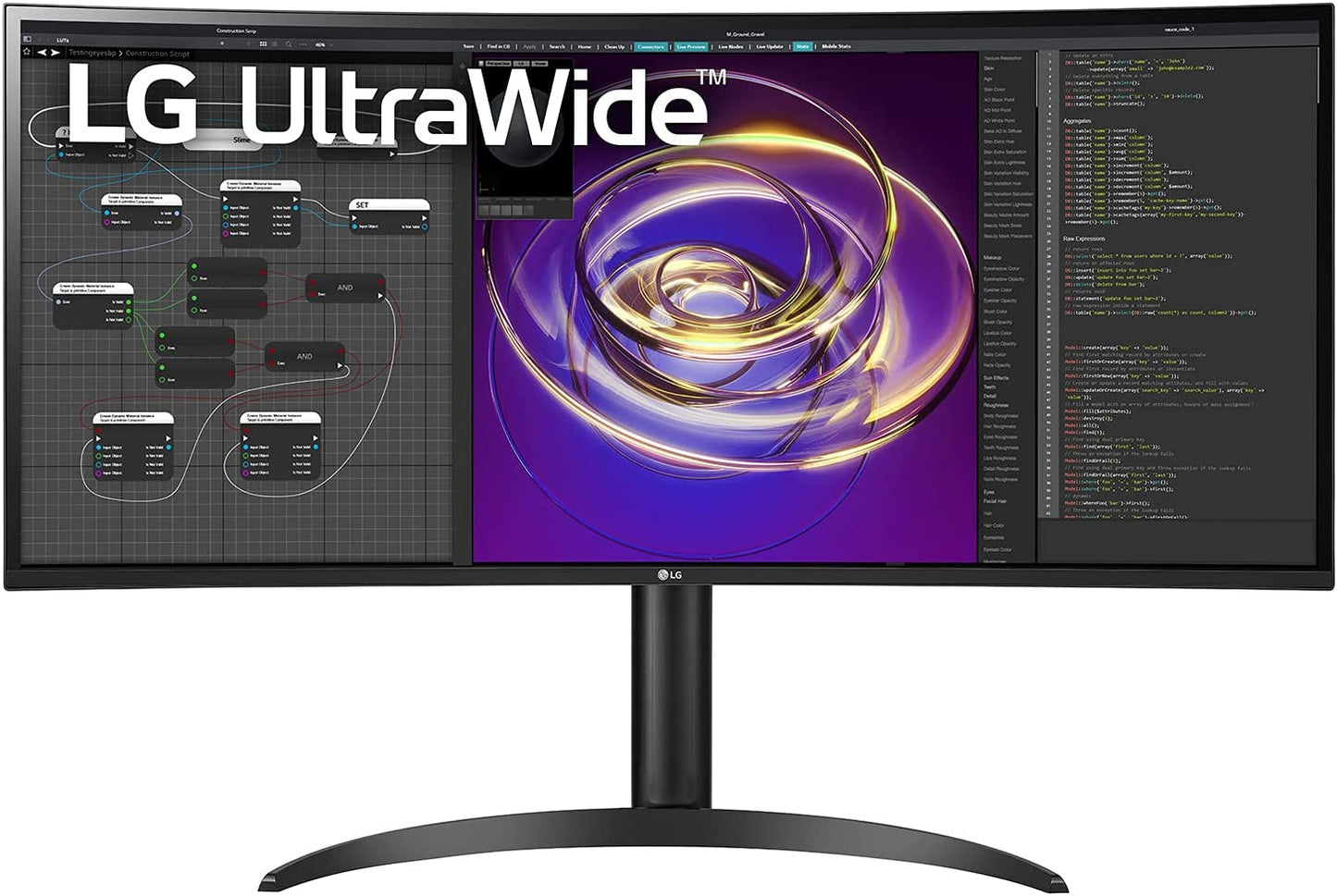 LG 34WP85CN-B.AUS 34” Curved UltraWide QHD IPS HDR Monitor with USB Type C