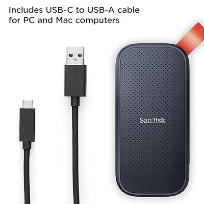 SanDisk 1TB Portable SSD - Up to 520MB/s, USB-C, USB 3.2 Gen 2 - SDSSDE30-1T00-G25 Previous Generation 1TB