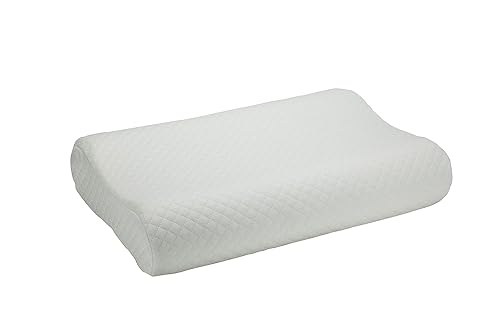 ObusForme Airfoam Neck Pillow | Contour Cervical Pillow | High, Low Design for Optimal Neck Support | Ultra Soft, Cool Comfort, Moisture Wicking Advanced Memory Foam | Standard Size