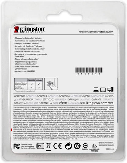 Kingston Digital 8GB USB 3.0 DT4000 G2 256 AES FIPS 140-2 Level 3 Encrypted (DT4000G2DM/8GB)