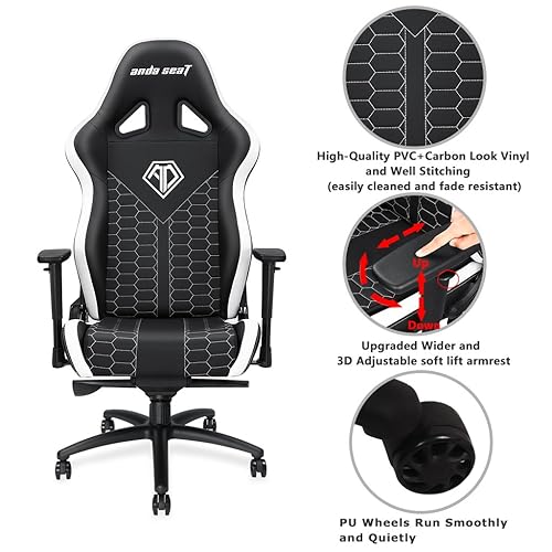 ANDA SEAT Spirit King Series Gaming Chair Black/White – Dealtargets