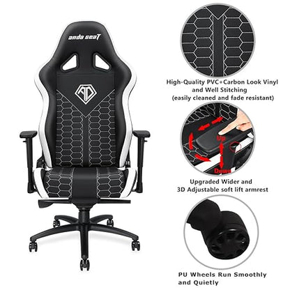 ANDA SEAT Spirit King Series Gaming Chair Black/White