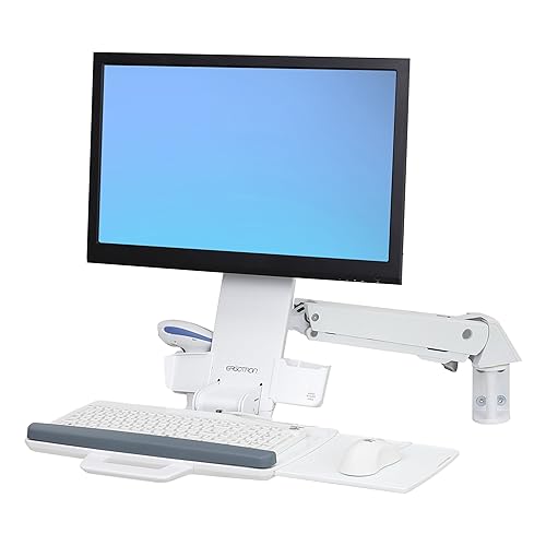 Ergotron StyleView Mounting Arm for Monitor, Keyboard, Bar Code Reader, Mouse - Height Adjustable - 24" Screen Support - 29.10 lb Load Capacity - 75 x 75, 100 x 100 - VESA Mount Compatible - Aluminum, Plastic