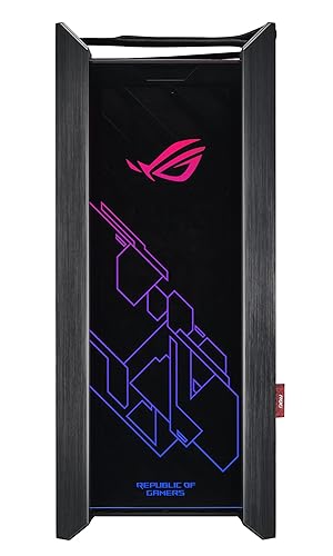 Asus ROG Strix Helios GX601 RGB Mid-Tower Computer Case for up to EATX Motherboards with USB 3.1 Front Panel, Smoked Tempered Glass, Brushed Aluminum and Steel Construction, and Four Case Fans, Black GX601 ROG STRIX HELIOS CASE/BK/AL/WITH HANDLE