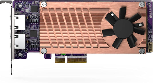 QNAP QM2-2P2G2T2 x PCIe Gen3 M.2 NVMe SSD &amp; 2 x 2.5GbE Port Expansion Card to Enhance Performance