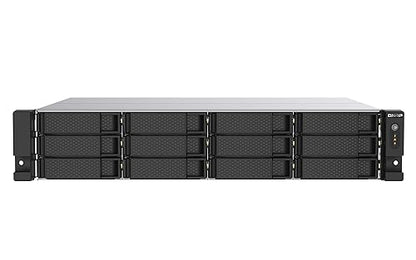 QNAP TS-1273AU-RP-8G-US 12 Bay High-Performance Rackmount NAS with 2 x 2.5GbE Ports, Redundant PSU