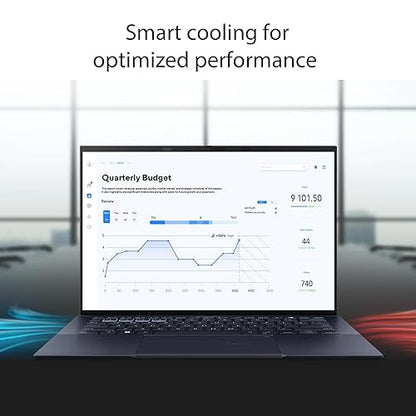 ASUS ExpertBook B9 OLED Ultralight Business Laptop, 14” OLED Display, Intel vPro® Essentials with Intel® Core™ i7-1355U, 1TB SSD, 16GB RAM, Win 11 Pro, All-Day Battery Life, Star Black, B9403CVA-XVE75