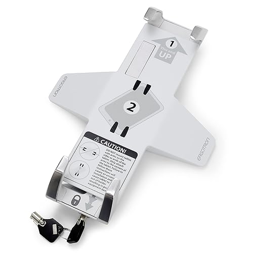Ergotron – Lockable Tablet Mount – for Notebook and Tablet Screens up to 13 Inches – Add-on for VESA Monitor Arms