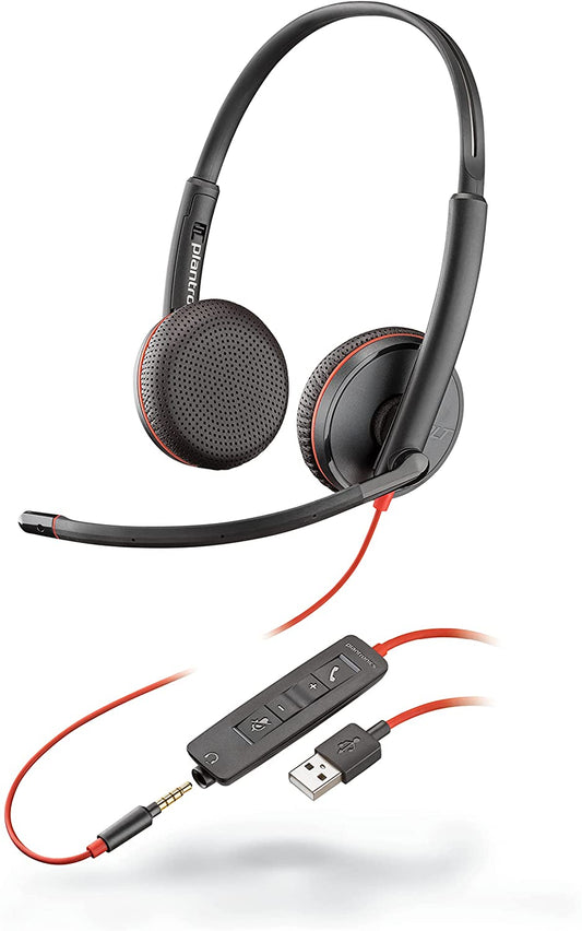 Plantronics 209747-22 Blackwire C3225 Headset,7.4 x 2.4 x 8.6 Inches