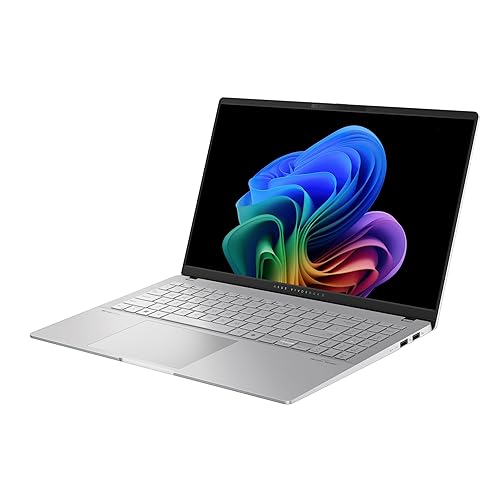 ASUS Vivobook S15 15.6" Copilot+ PC Laptop - Snapdragon X Elite AI Processor - 1TB SSD - 16GB LPDDR5X RAM - Windows 11 Home - Silver- S5507QA-SB91-CB