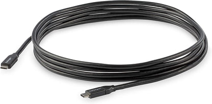 StarTech.com USB C To USB C Cable - 10 ft / 3m - USB-IF Certified - 5A PD - USB 2.0 - USB Type C Charging Cable - USB C Fast Charge Cable (USB2C5C3M) Black 10 ft/ 3 m
