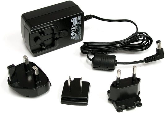 StarTech.com DC Adapter - 12V Adapter - 1.5A - Universal Power Adapter - AC Adapter - DC Power Supply - DC Power Cord - Replacement Adapter (IM12D1500P) Black 12V, 1.5A M-type Barrel Connector
