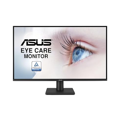 ASUS VA27AQ 27 Inch 1440P QHD IPS Computer Monitor, HDMI, DisplayPort, VGA 27" QHD 99% sRGB