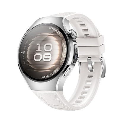 HUAWEI Watch 5, 42mm Smartwatches, Multi-Sensing X-TAP Technology, Spherical Sapphire Glass, Two Battery Modes, Intuitive Smart Gestures, Compatible with iOS and Android, White