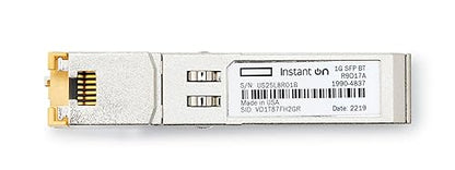 HPE Networking Instant On 1G SFP RJ45 Transceiver for Copper Ethernet Category 5e Connections Up to 100 Meters (R9D17A)