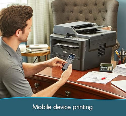 Brother MFCL2750DW Monochrome All-in-One Wireless Laser Printer, Duplex Copy & Scan, Amazon Dash Replenishment Ready, Black Printer Monochrome Laser Printer All-in-One