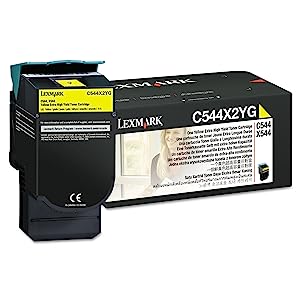 Lexmark C544X2YG C544X2YG Extra High-Yield Toner, 4,000 Page Yield, Yellow
