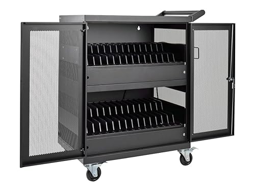 Tripp Lite 32-Port AC Charging Cart Storage Station for Chromebooks, Laptops and Tablets (CSC32AC) 32 Port AC Cart