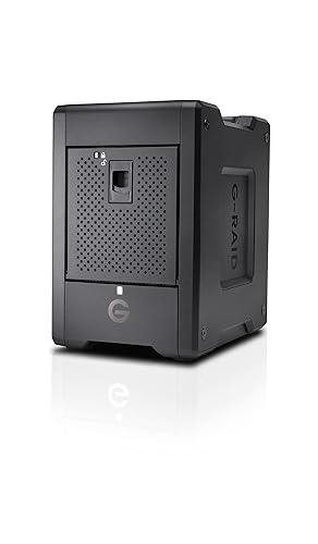 SanDisk Professional 104TB G-RAID Shuttle 4 - Enterprise-Class 4-Bay External Hard Drive, Thunderbolt 3 and USB-C, Transportable, Hardware RAID - SDPH34H-104T-NBAAB