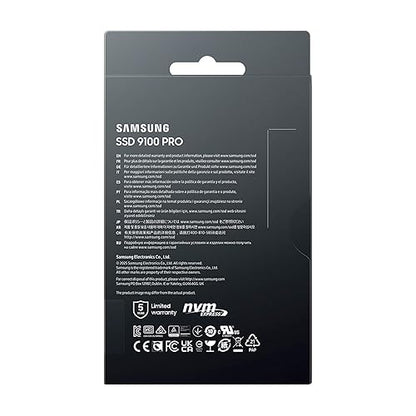 SAMSUNG SSD 9100 PRO 8TB, PCIe 5.0x4 M.2 2280, Seq. Read Speeds Up to 14,800MB/s, Best for AI Computing, Gaming, and Heavy Duty Workstations (MZ VAP8T0B/AM)