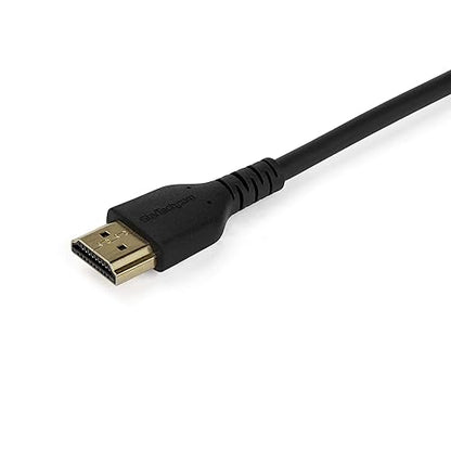 StarTech.com 4.9ft/1.5m Premium Certified HDMI 2.0 Cable w/Ethernet, High Speed 4K 60Hz HDR10 Durable Cord, Rugged HDMI Cord