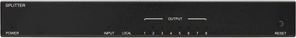 Tripp Lite HDMI Over Cat6 Extender Splitter Transmitter PoC 8-Port 4K@60Hz (B127-008-H), 125 Feet