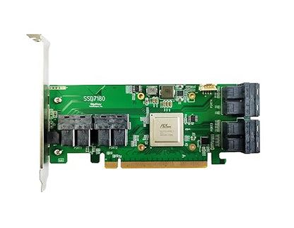 Highpoint SSD7180– PCIe 3.0 x16 8-Port U.2 NVMe RAID AIC RAID Controller Card