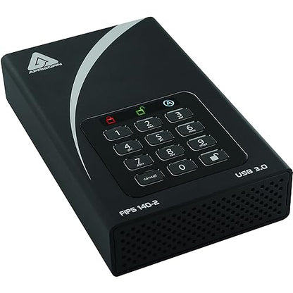 Apricorn Aegis Padlock 12TB Fips 140-2 Validated 256-bit Encrypted Hard Drive 12 TB