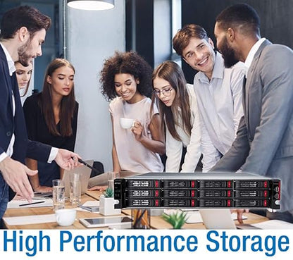 BUFFALO TeraStation 51220RH Rackmount NAS 32TB (4x8TB) with HDD NAS Hard Drives Included 10GbE / 12 Bay/RAID/iSCSI/Storage Server/NAS Server/NAS Storage/Network Storage/File Server