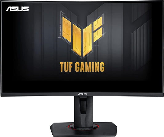 ASUS 27” 1080P TUF Gaming Curved HDR Monitor (VG27VQM) - Full HD, 240Hz, 1ms, Extreme Low Motion Blur, Adaptive-Sync, Freesync™ Premium, Speakers, Eye Care, HDMI, DisplayPort, USB, Height Adjustable