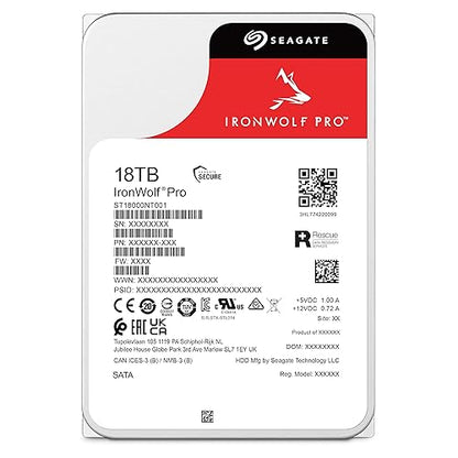 Seagate IronWolf Pro ST18000NT001 Internal Hard Drive 3.5 18000 GB