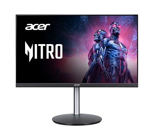 Acer Nitro XFA243Y Sbiipr 23.8” Full HD (1920 x 1080) VA Gaming Monitor | AMD FreeSync Premium Technology | 165Hz Refresh Rate | 1ms VRB | HDR 10 | 1 Display Port 1.2 & 2 HDMI 2.0 Ports,Black 23.8-inch 165Hz